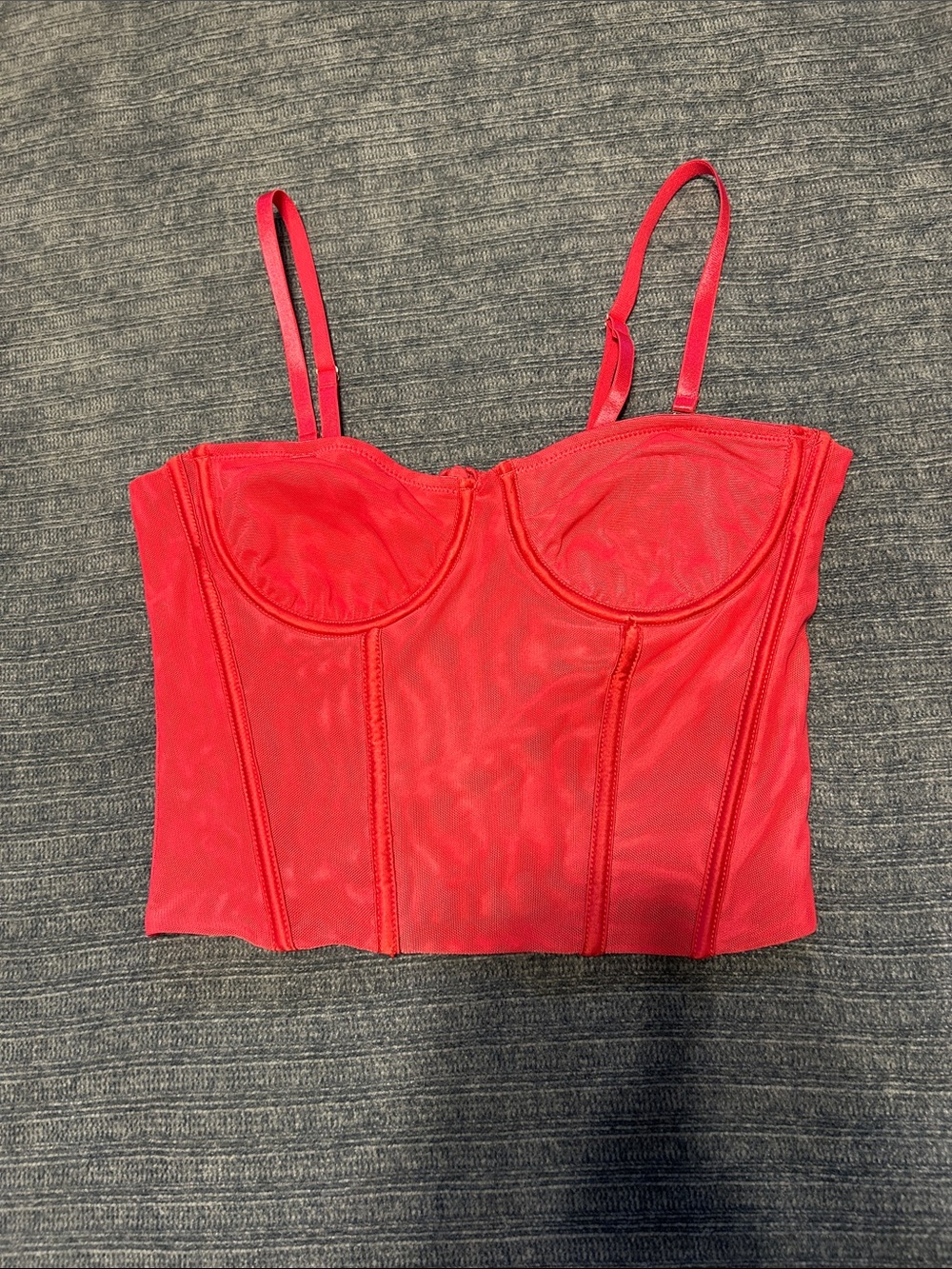 Hot pink Bustier Crop Top